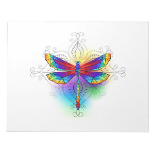 Bloco De Notas Dragonfly Poligonal