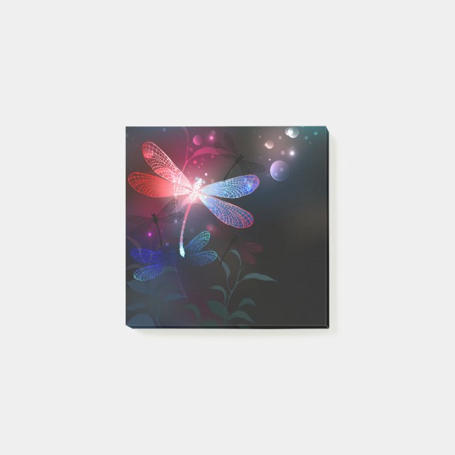 Bloco De Notas Dragonfly vermelha (Frente)