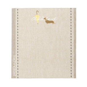 Bloco De Notas Dreamog Walker Linen Procurar Adicionar Texto Pet