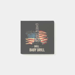 Bloco De Notas Drill Baby Drill American Trump Energy Economy