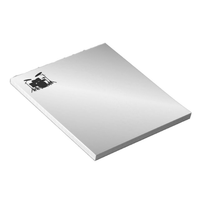 Bloco De Notas Drum Set Music Design (Inclinado)