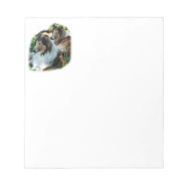Bloco De Notas Duas Collies Sable Rough