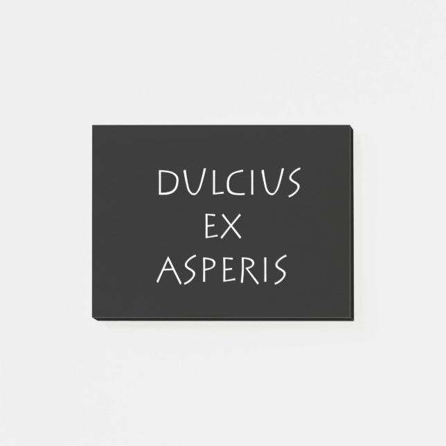 Bloco De Notas Dulcius ex asperis (Frente)