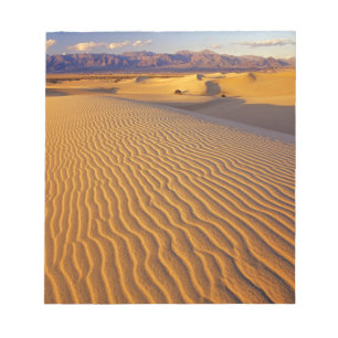 Bloco De Notas Dunas de areia Mesquite Flat em Death Valley