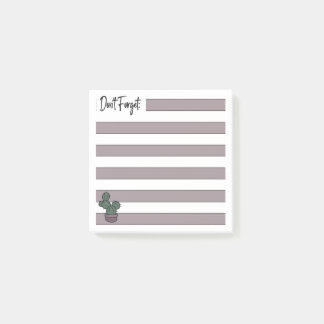 Bloco De Notas Dusty Pink | Lined | Potted Cactus -