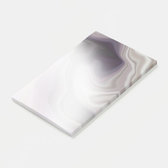 Bloco De Notas Dusty Plum Agate Watercolor Notas (Inclinado)