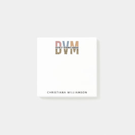 Bloco De Notas DVM Personalizada Médico Veterinário