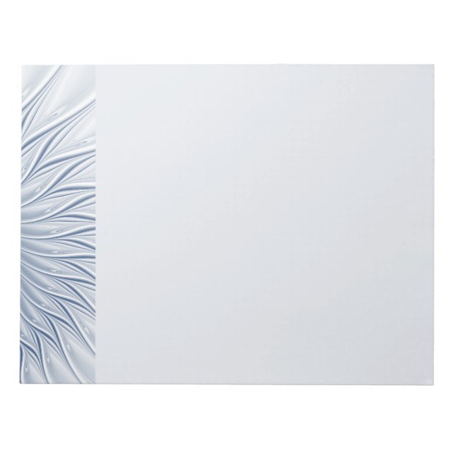 Bloco De Notas Dynamic Fantasy Abstract Blue Tones Fractal Art (Frente)