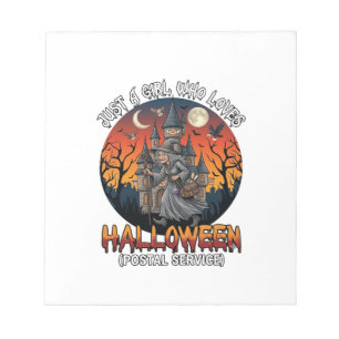 Bloco De Notas É Bruxaria de Halloween Todos Fazem Cena Postal Wo