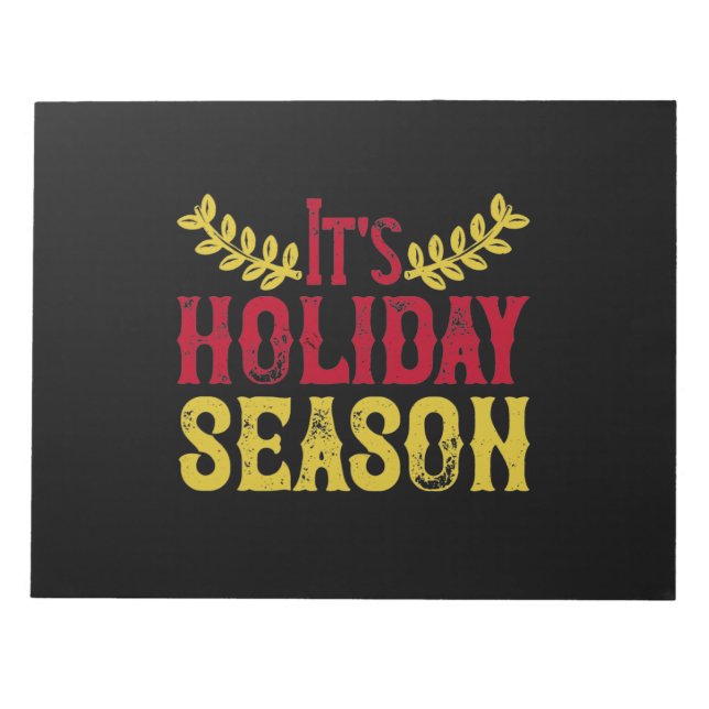 Bloco De Notas É Holiday Season (Frente)
