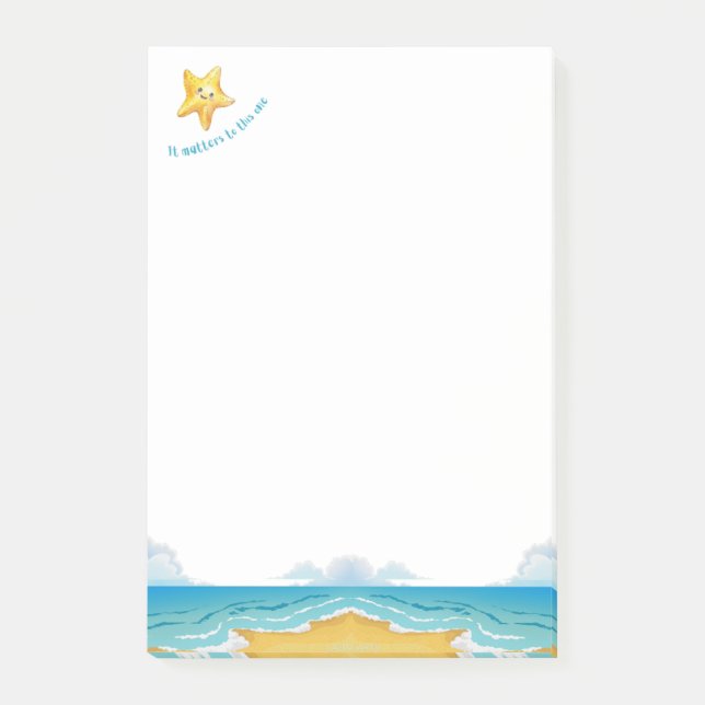 Bloco De Notas É importante para esta, história da Starfish. (Frente)