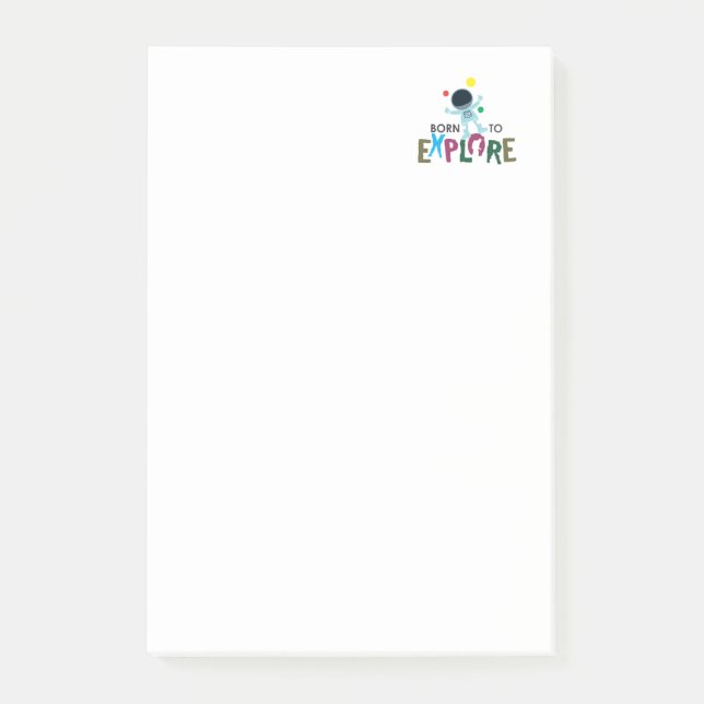 Bloco de Notas e Material Escolar de Astronauta Fo (Frente)