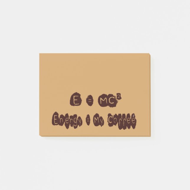Bloco De Notas E=MC Café (Frente)