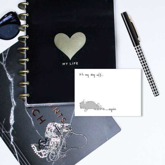 Bloco De Notas É Meu Dia De Gato De Dormir Bonito (Criador carregado)