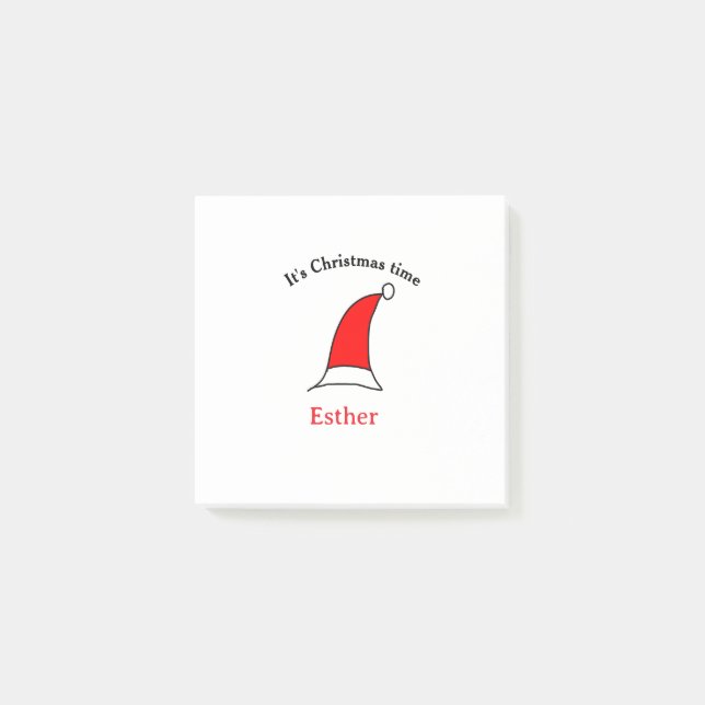 Bloco De Notas É Natal Papais noeis vermelho esse nome é simples  (Frente)