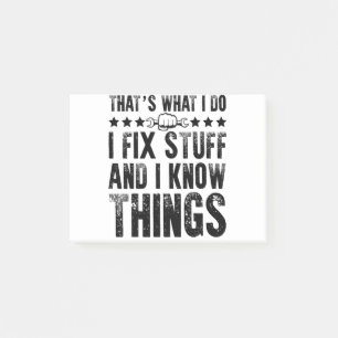 Bloco De Notas É o que faço para consertar coisas engraçadas e me