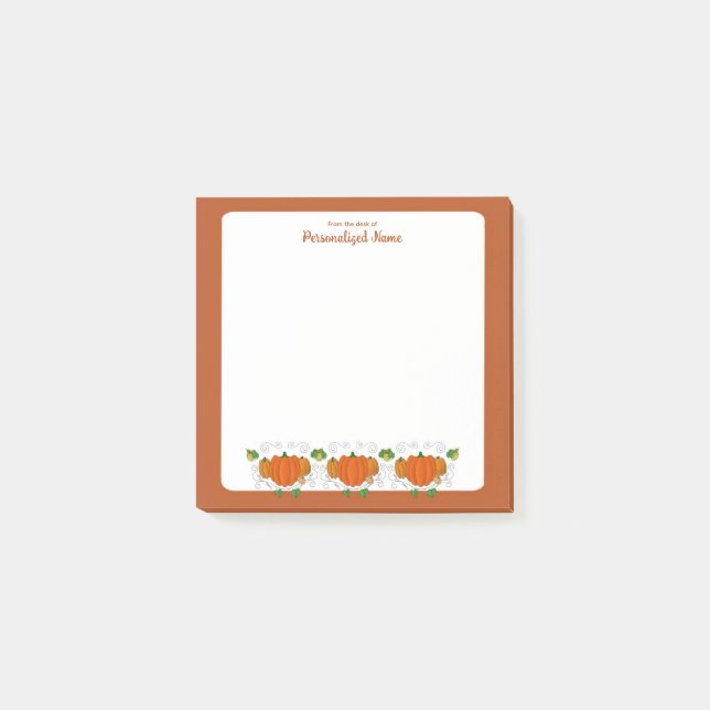 Bloco De Notas É outono Y'all - 3x3 (Frente)