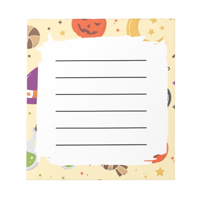 Bloco de Notas e Planeador em Branco com Padrão de (Frente)