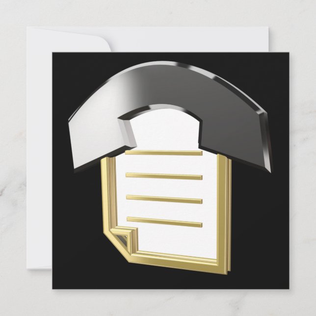 Bloco de notas e telefone (Frente)