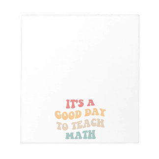 Bloco De Notas É um bom dia para ensinar matemática II