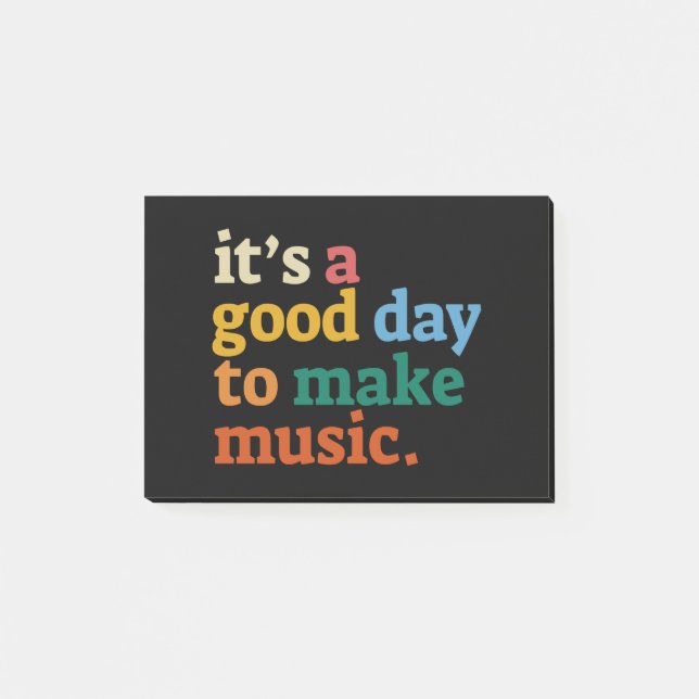 Bloco De Notas é um bom dia para fazer música (Frente)