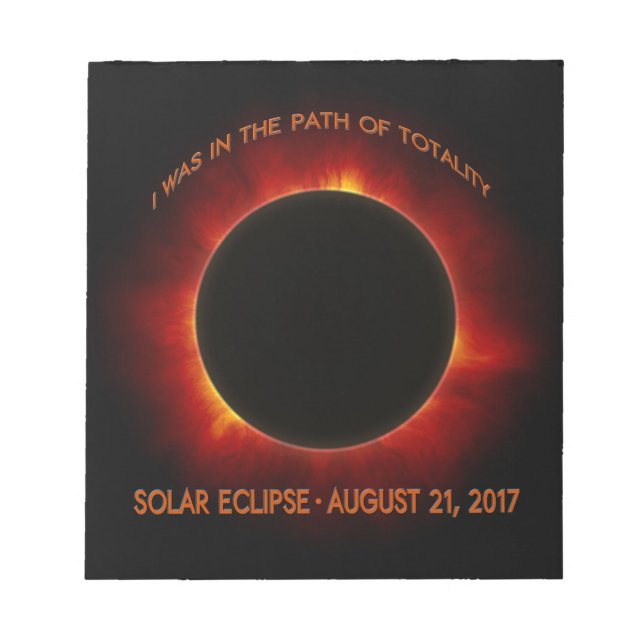 Bloco De Notas Eclipse Solar (Frente)