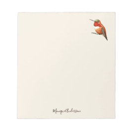 Bloco De Notas Ecru Hummingbird