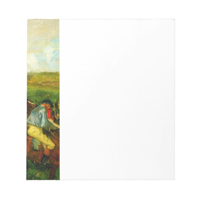 Bloco De Notas Edgar Degas Horseback Riding (Frente)