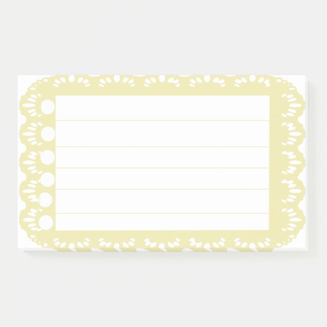 Bloco De Notas efeito Renda de Limão (Frente)