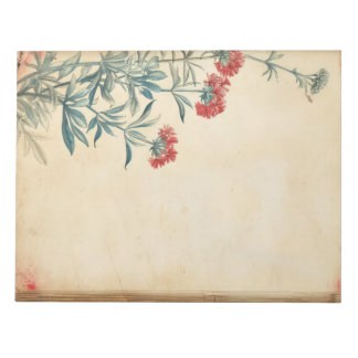 Bloco De Notas Eficácia da ilustração da flor de Yseta