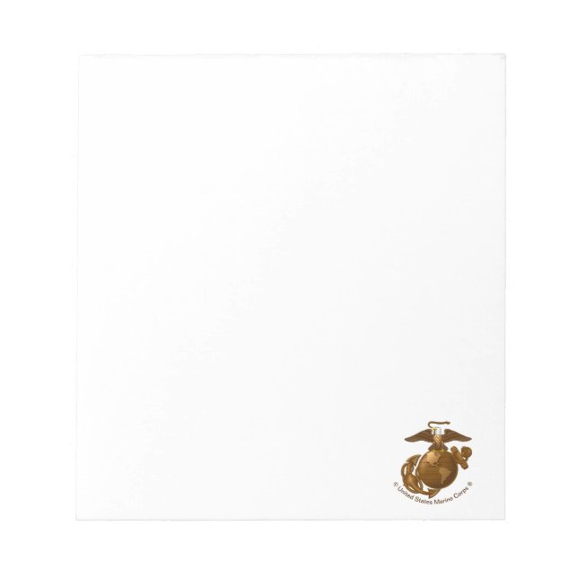 Bloco De Notas EGA de cor do cheio - Bronze (Frente)