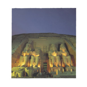Bloco De Notas Egito, Abu Simbel, Figuras colossais de Ramessés