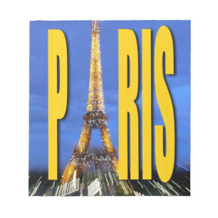 Bloco De Notas Eiffel Tower Paris França