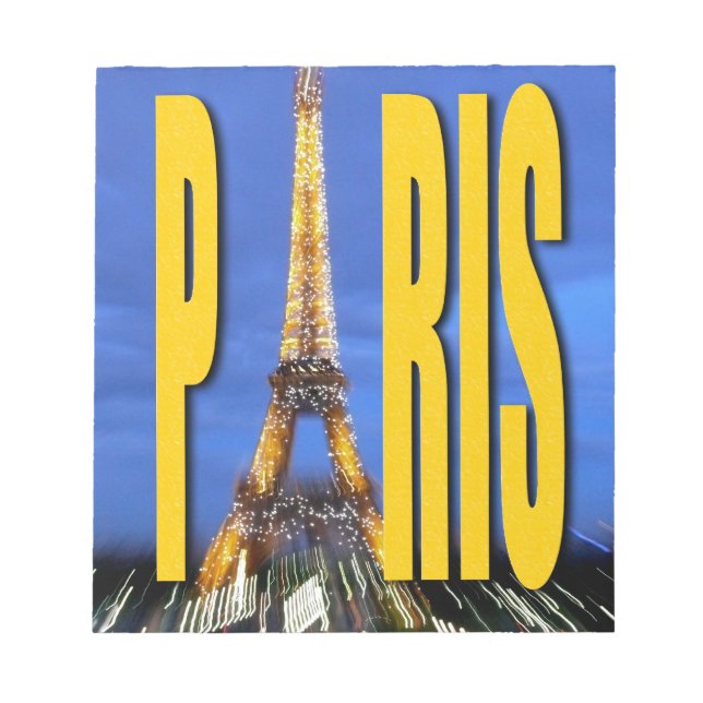 Bloco De Notas Eiffel Tower Paris França (Frente)