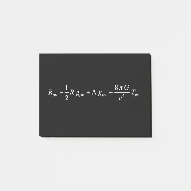 Bloco De Notas Einstein field equation of general relativity (Frente)