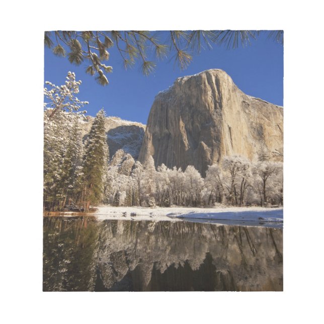 Bloco De Notas El Capitan se reflete no rio Merced em (Frente)