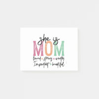 Ela é mãe: amada, forte, digna, importante, Beau