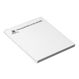 Bloco De Notas Ele tem todas as características de um cachorro