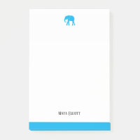 Elefante Azul Branco e Céu Brilhante e Borda, Nome