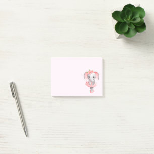 Bloco De Notas Elefante Ballerina Adorável En Pointe