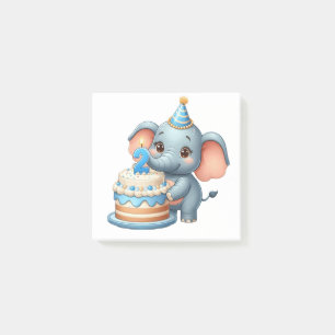 Bloco De Notas Elefante Fofo 2º Aniversário