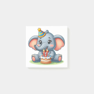 Bloco De Notas Elefante Fofo Aniversário de 11 anos