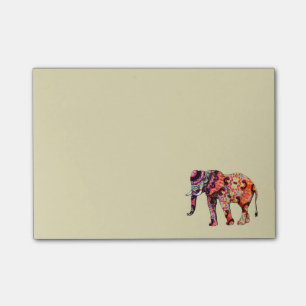 Bloco De Notas Elefante multicolorido colorido