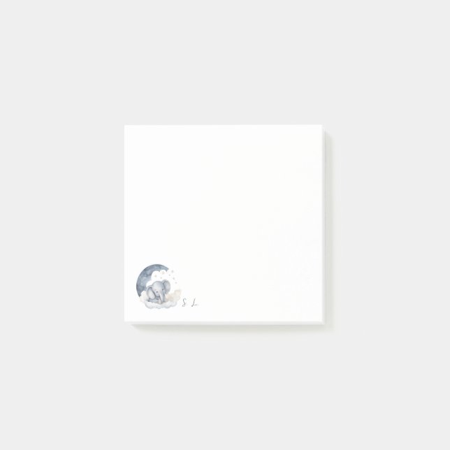 Bloco De Notas Elefante para Bebê (Frente)