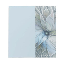 Bloco De Notas Elegant Beauty Modern Abstract Fractal Art Flower