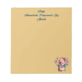 Bloco De Notas Elegant Gold Administrative Professionals Day