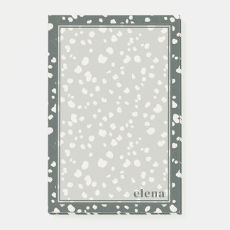 Bloco De Notas Elegant Lunaria Monogram Personalized