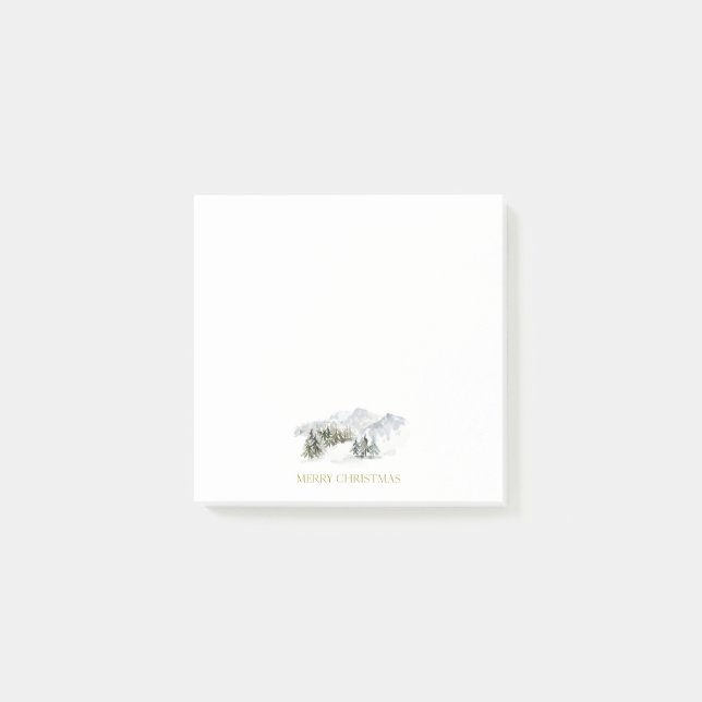 Bloco De Notas Elegant Merry Christmas (Frente)