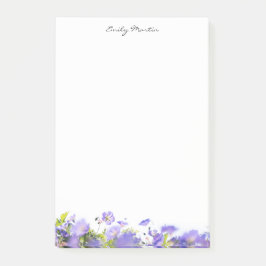 Bloco De Notas Elegant, minimal floral Personalized