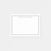 Elegant Minimalist Blue Two Border